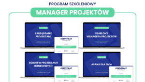 Program szkoleniowy: Manager projektów (pakiet kursów + szablony)